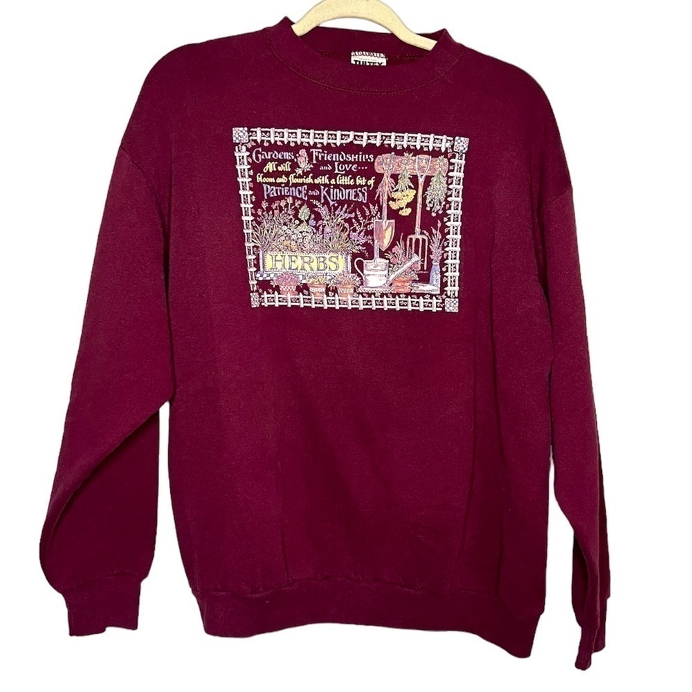 Vintage Tultex Gardening Grands Crewneck Sweater Large